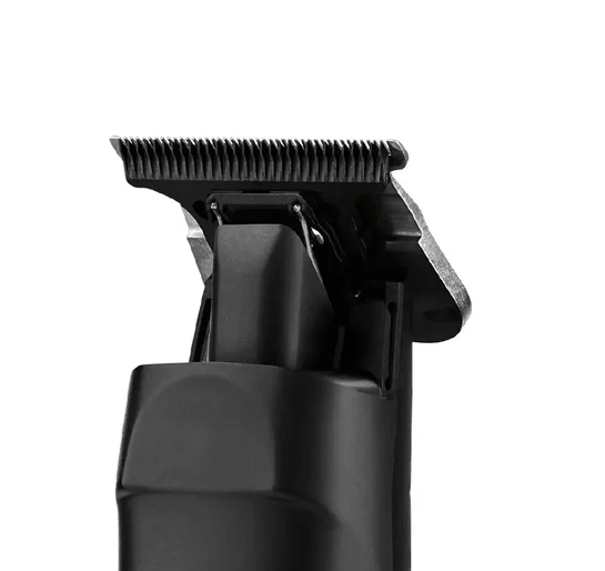 Black hair clipper on a white background