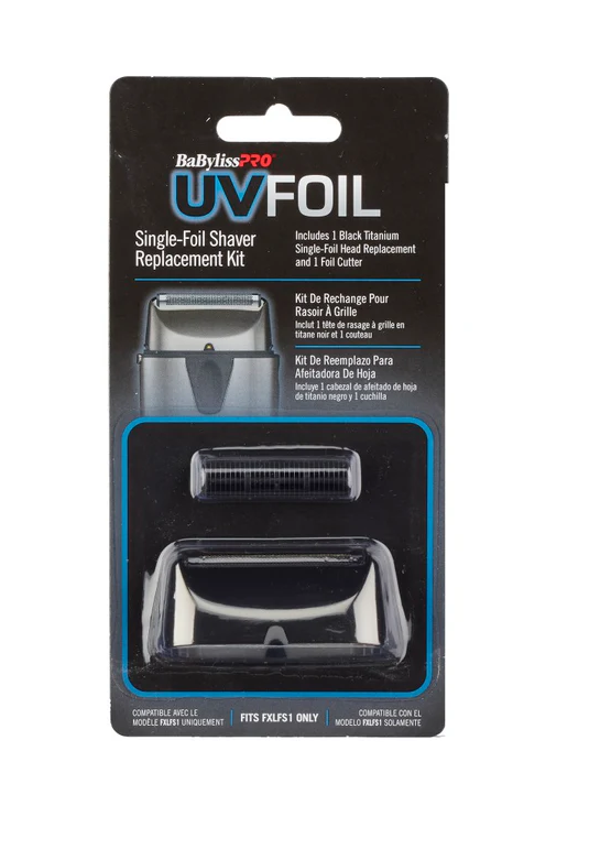 Babyliss Pro UV Foil Single Foil Shaver Replacement Kit packaging on a white background