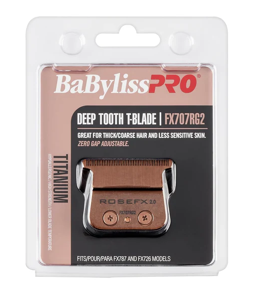 BaBylissPRO deep tooth T-blade packaging on a white background