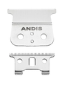 Two Andis hair clippers blades on a white background