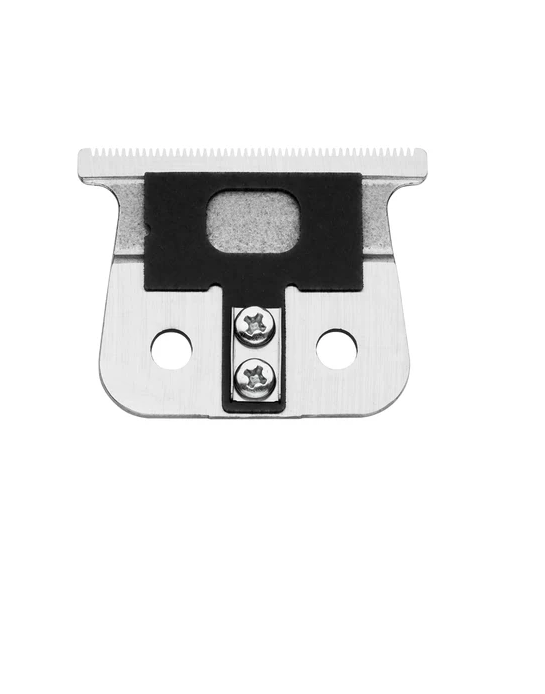 Metallic clip with black rubber gasket on a white background