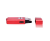 Red lighter on a white background