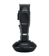 Black grooming clipper with 'gamma+' branding on a white background