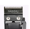 Hair clipper head with 'Gamma+ Italia' branding on a white background
