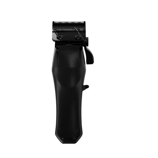 Black hair clipper on a white background