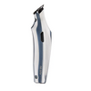 Hair trimmer with a clear and black design on a white background