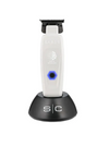 Hair trimmer with charging stand on a white background