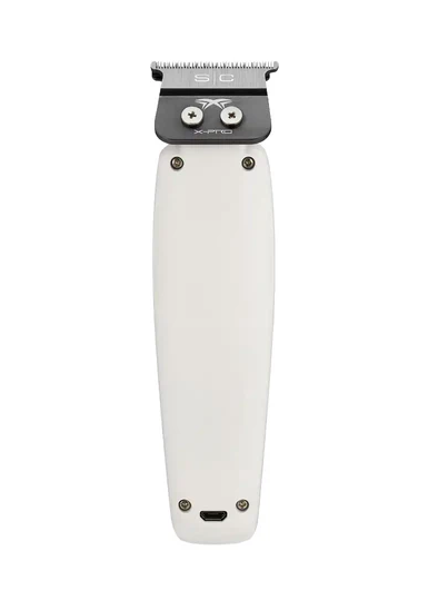 White and black hair trimmer on a white background