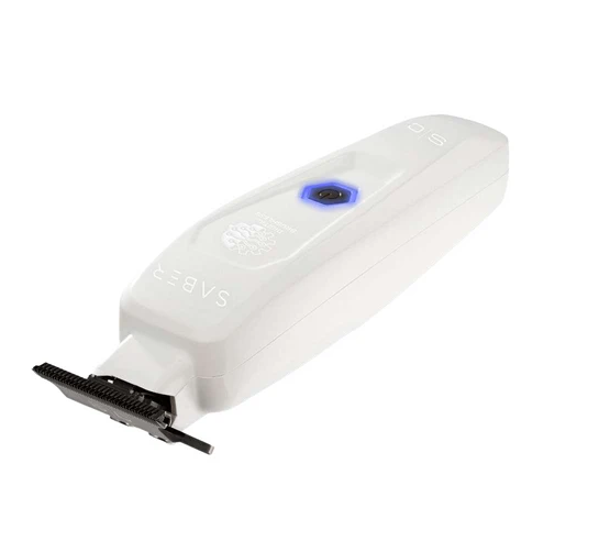 White grooming trimmer on a white background