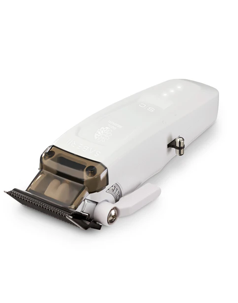 White hair clipper on a white background