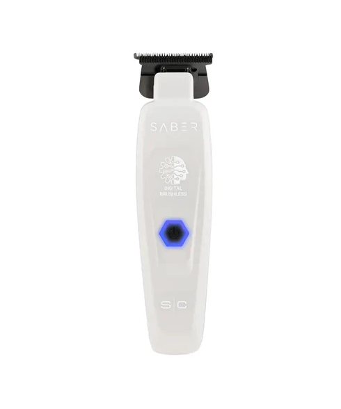 Hair trimmer with visible brand logo on a white background
