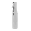 White spray bottle with a brand logo on a white background