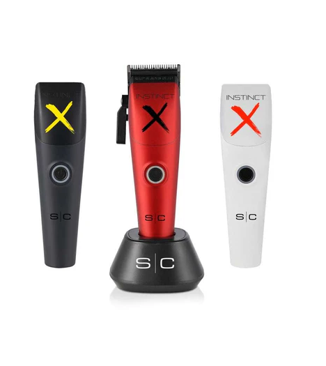 Set of three grooming tools with 'X' and 'SC' branding on a white background