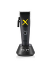 Black hair clipper with yellow 'X' logo on a white background